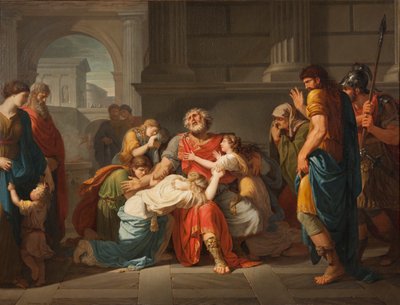 The Blind Oedipus Commending His Children to the Gods by Benigne Gagneraux